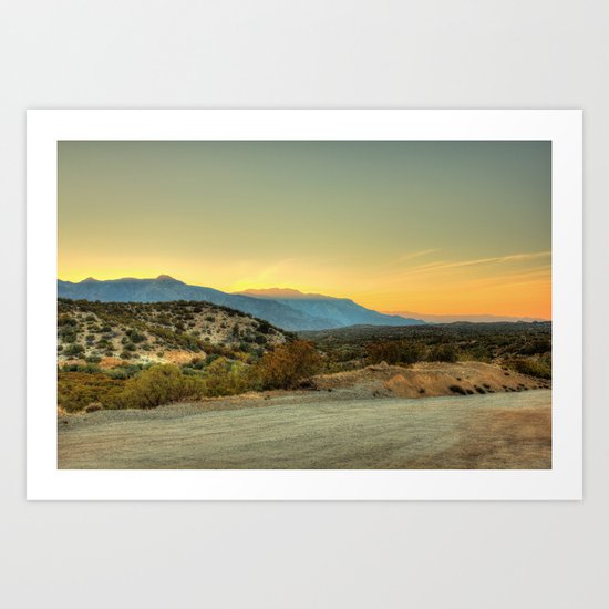 Saturday's Sunet Art Print