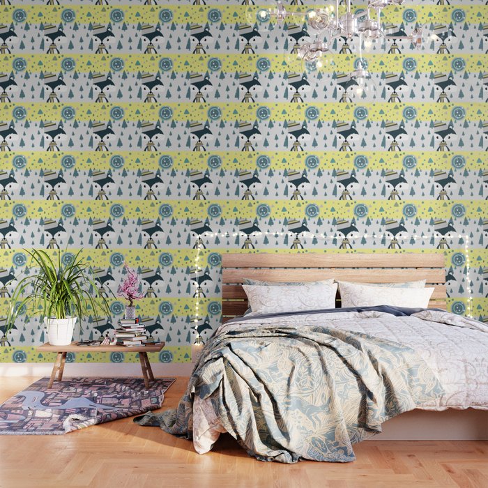 Cute Fox Ready For Winter Wallpaper By Cocodes Society6