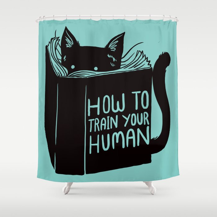 Cat Reader Advice Shower Curtain