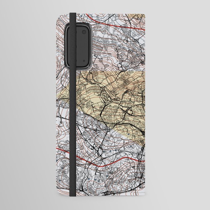 Lisbon - Portugal - Map Drawing Android Wallet Case