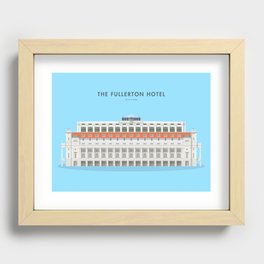 The Fullerton Hotel, Singapore [Building Singapore] Recessed Framed Print