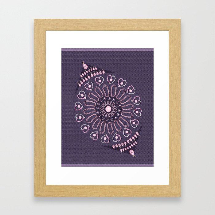 Breast Cancer Survivor Kaleidoscope Art Framed Art Print