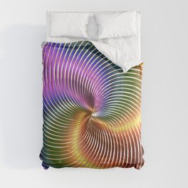 Chromatic Swirling Sphere. Comforter