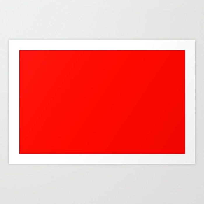 Download color candy apple red Art Print by kultjers | Society6