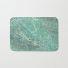 Alfetta verde - turquoise stone Bath Mat | Aqua, Beach, Sapphire, Ink, Summer, Graphicdesign, Pattern, Digital, Granite, Acrylic 