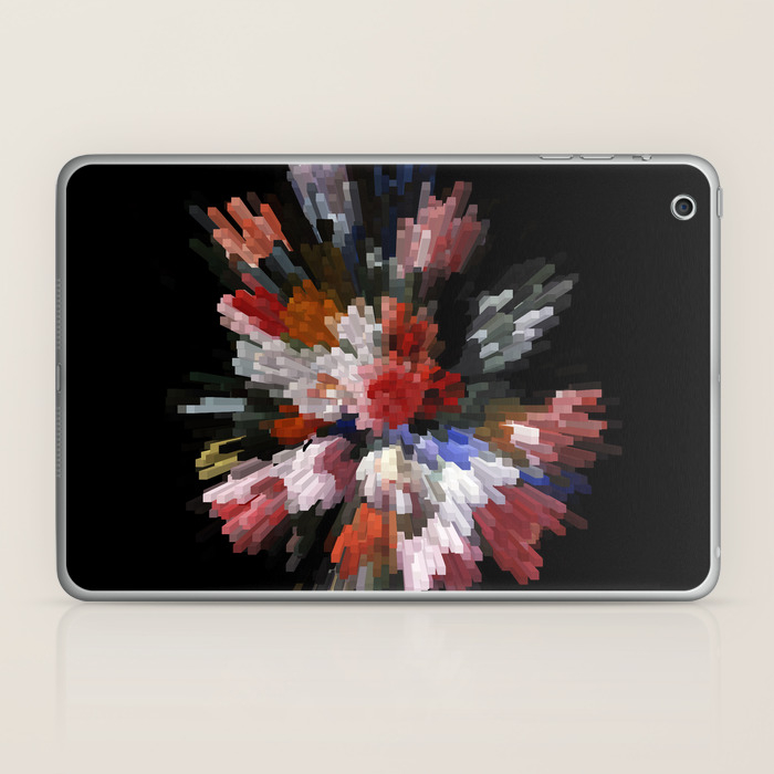 Abstract 3d Pixel Flowers Laptop Ipad Skin By Illustree Society6