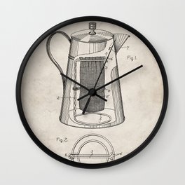 Coffee Percolator Patent - Coffee Shop Art - Antique Wall Clock | Coffeepercolator, Coffeeshop, Percolator, Barista, Coffeemill, Homeart, Graphicdesign, Vintage, Mancave, Antique 