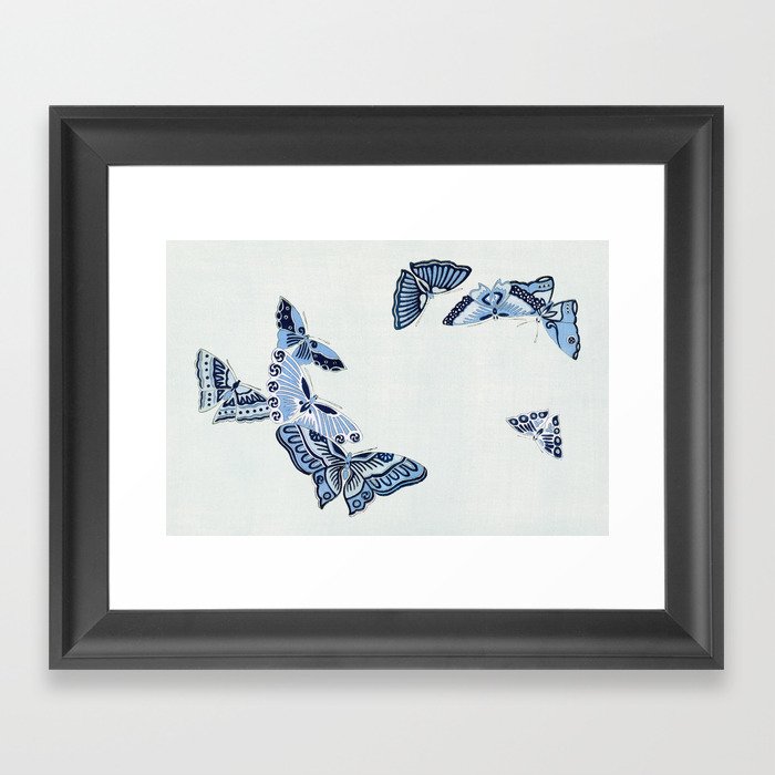 Japanese Butterfly by Kamisaka Sekka Framed Art Print
