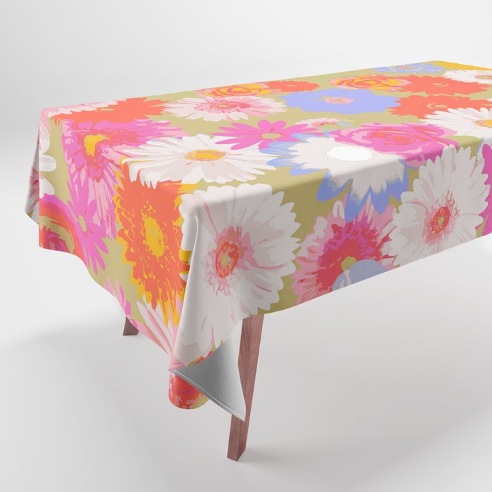 Pop Floral Mix Tablecloth