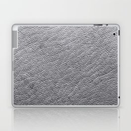 Modern Silver Leather Collection Laptop Skin