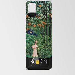 Woman Walking in an Exotic Forest, Rousseau Android Card Case