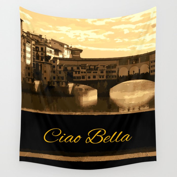Italy Ciao Bella Wall Tapestry