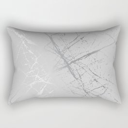 Silver Splatter 089 Rectangular Pillow
