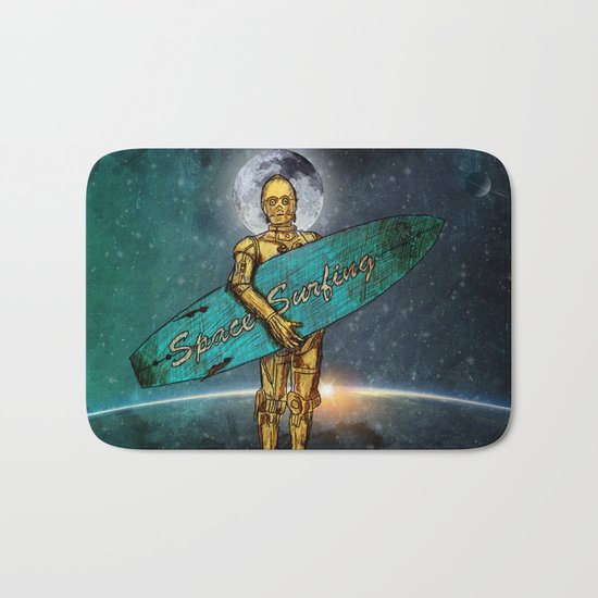 Space Surfer Bath Mat