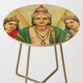 Sesha, King of Nagas by Raja Ravi Varma Side Table