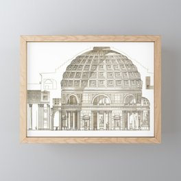 Pantheon Of Rome Framed Mini Art Print
