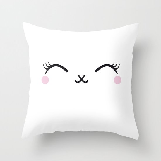 Cute eyes Throw Pillow