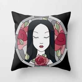 Madeline (Edgar Allan Poe) - Stained Glass Throw Pillow