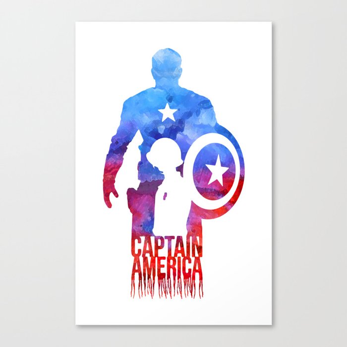 Captain America Canvas Print By J0nhernandez Society6