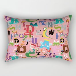 children alphabet Rectangular Pillow