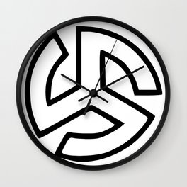 Triskelion Martial Heathen symbols Wall Clock