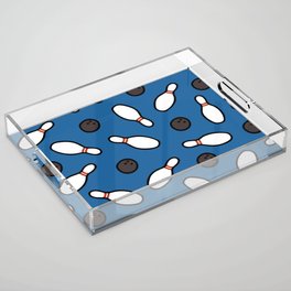 Bowling for Pins Pattern Acrylic Tray