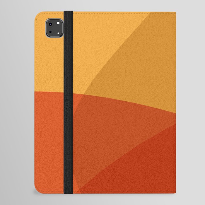 Abstract Shapes in Warm Yellow and Orange iPad Folio Case