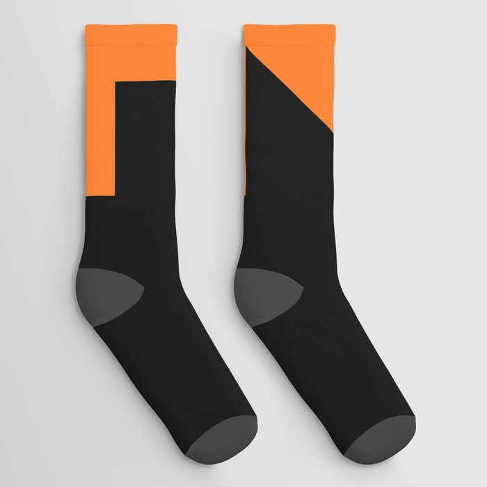 Number 4 (Orange & Black) Socks