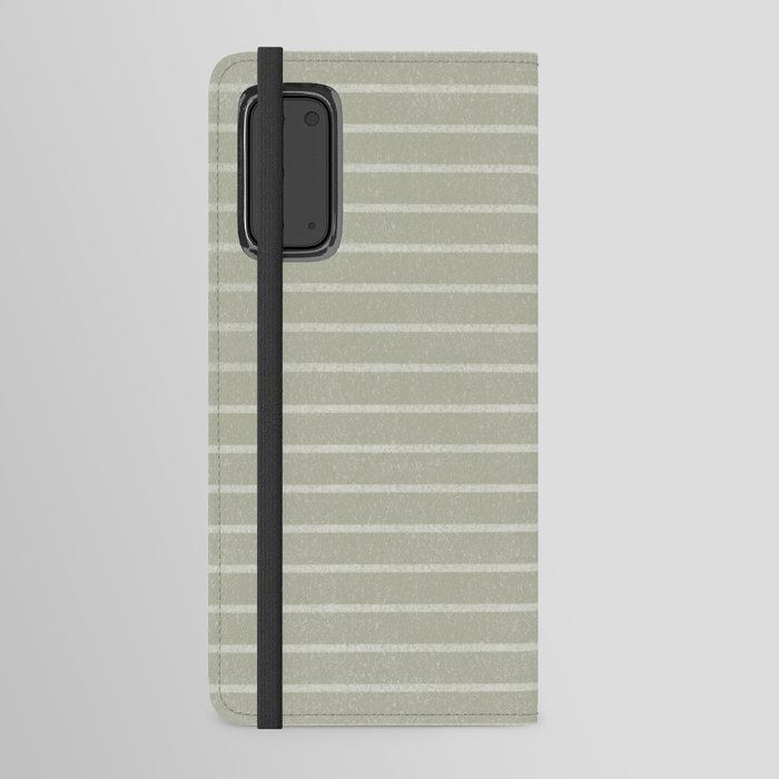 Classic Stripe (Sage Green) Android Wallet Case