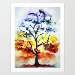Chakra Tree of Life Art Print