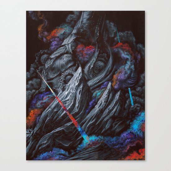 Its a majestic fall into a journey of darkness Canvas Print