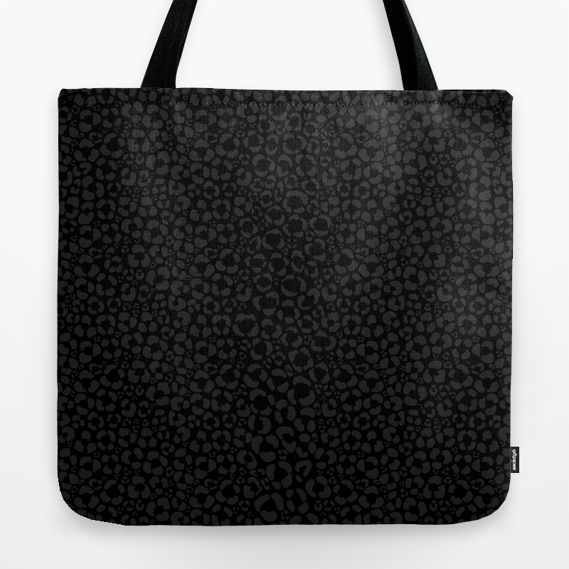black leopard print handbag