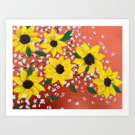 Sunflower Harvest Art Print