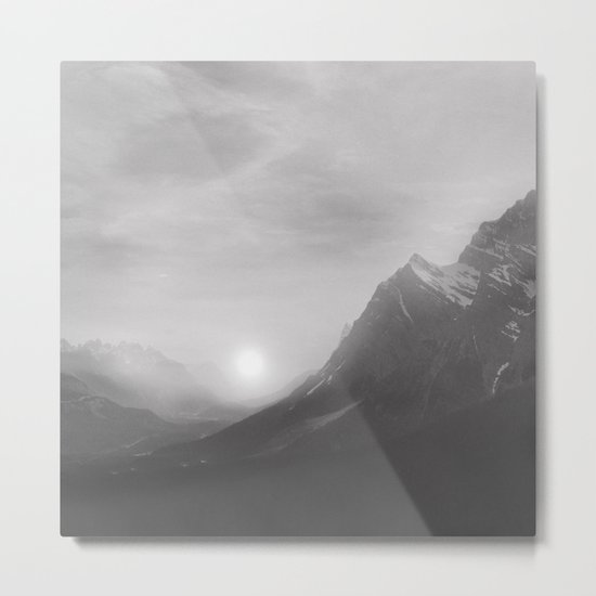 Pastel vibes 08 Black and White Metal Print