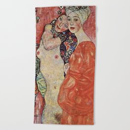 Gustav Klimt,The Women Friends Beach Towel