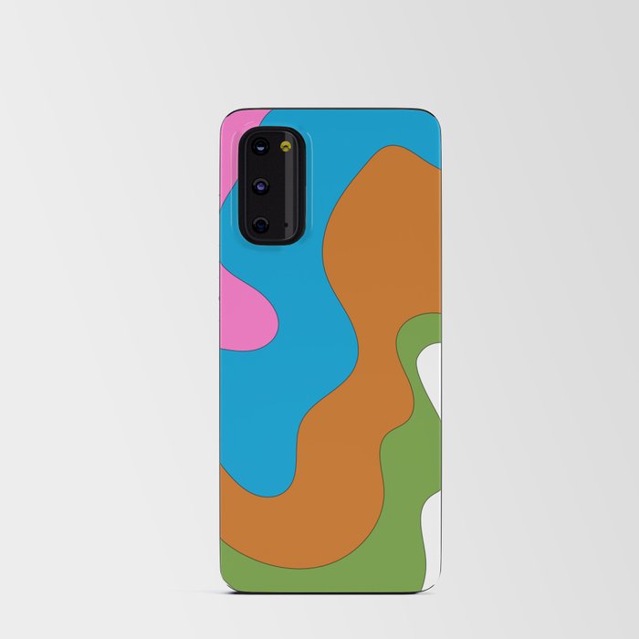 Liquid - Colorful Retro Fluid Summer Vibes Beach Design Rainbow Pattern II Android Card Case