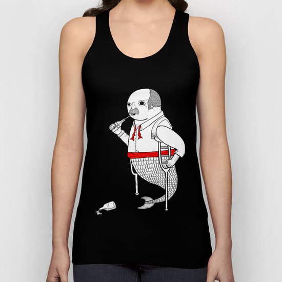 On the merman's propensity towards intemperance, pugnacity, and adultery Unisex Tank Top