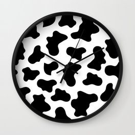 Moo Cow Print Wall Clock
