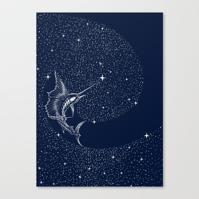 Starry sailor Canvas Print