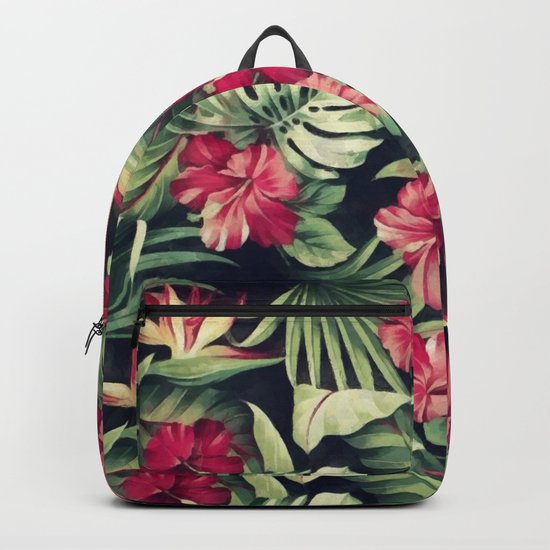 Night tropical garden Backpack
