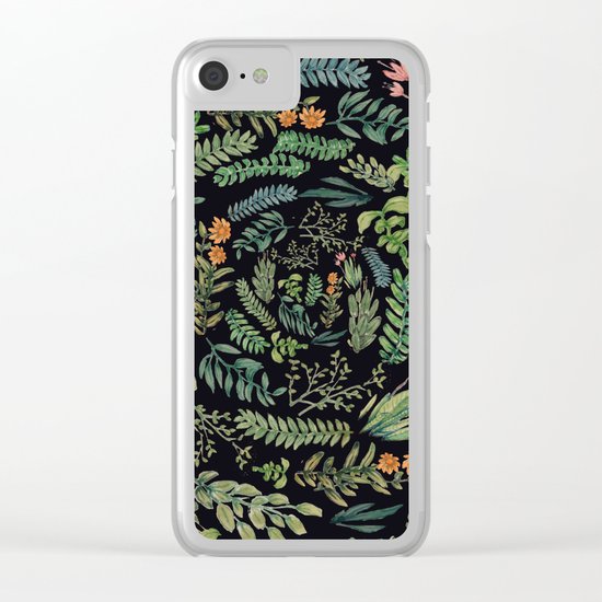 circular garden at nigth Clear iPhone Case