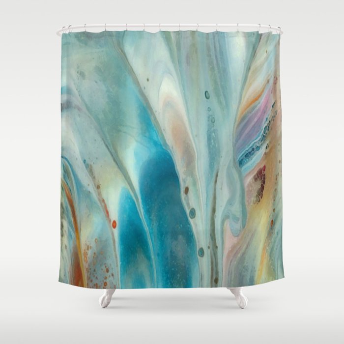Pearl abstraction Shower Curtain