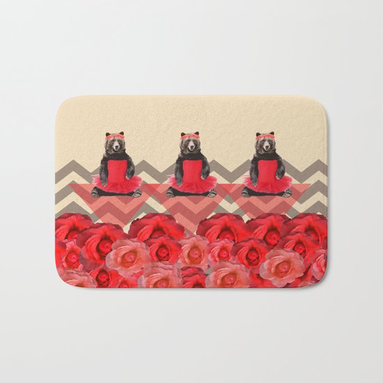the bear who wanted to become a dancer Bath Mat