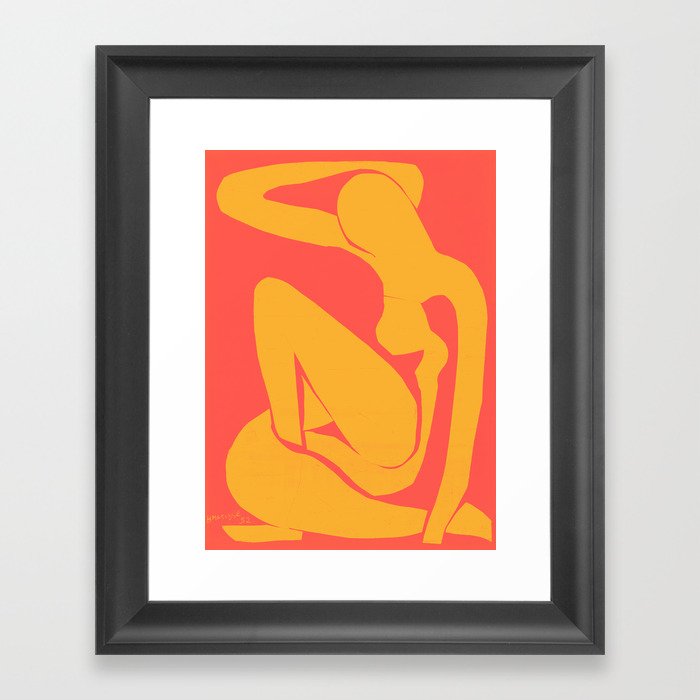 The Blue Nude in Hades by Henri Matisse Framed Art Print