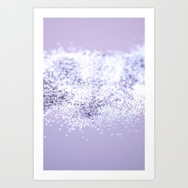Sparkling Violet Glitter #2 (Faux Glitter) #shiny #decor #art #society6 Art Print