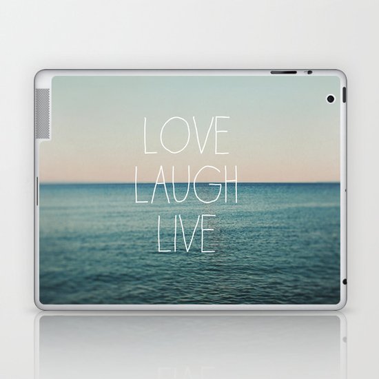 Love Laugh Live #2 Laptop & iPad Skin