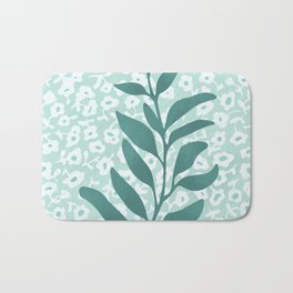  The olive branch  Bath Mat | Nature, Creative, Seacolor, Turquoise, Floral, Natural, Abstract, Contemporary, Decorative, Fashion 