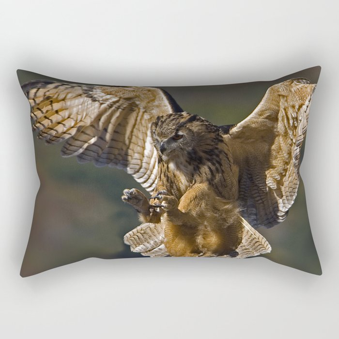 Real owl Rectangular Pillow