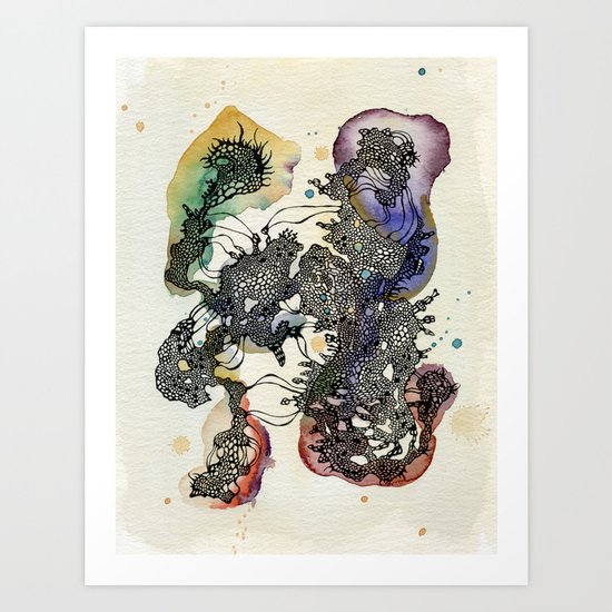 An angry cell Art Print