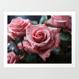 Pink Roses 04 Art Print